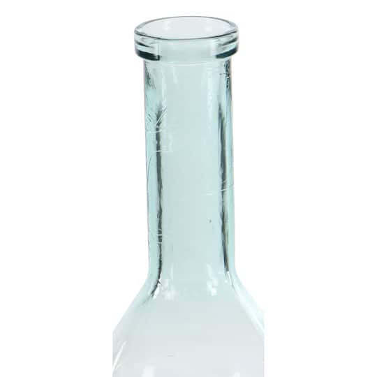 30" Aquamarine Farmhouse Glass Vase